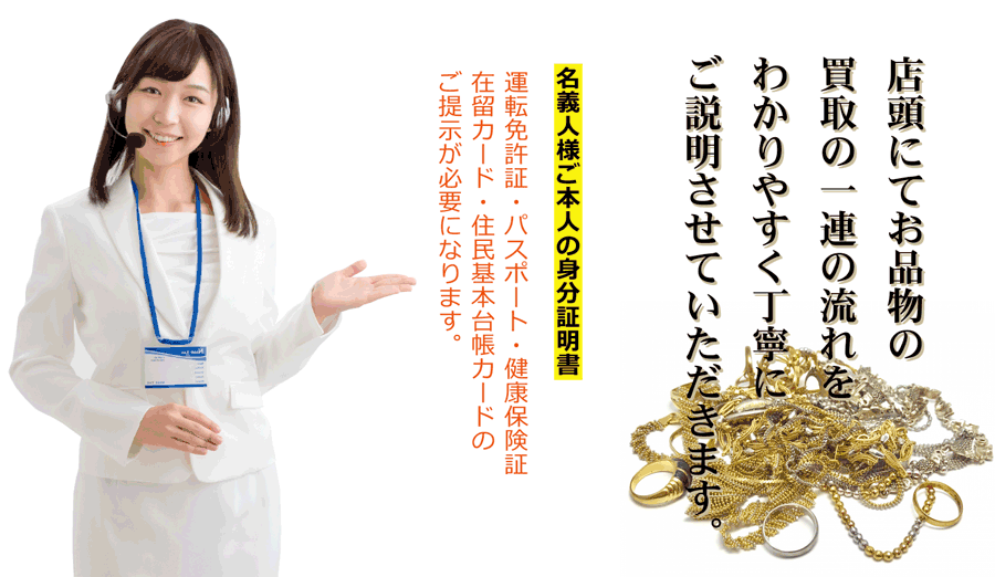 お店での買取の流れ